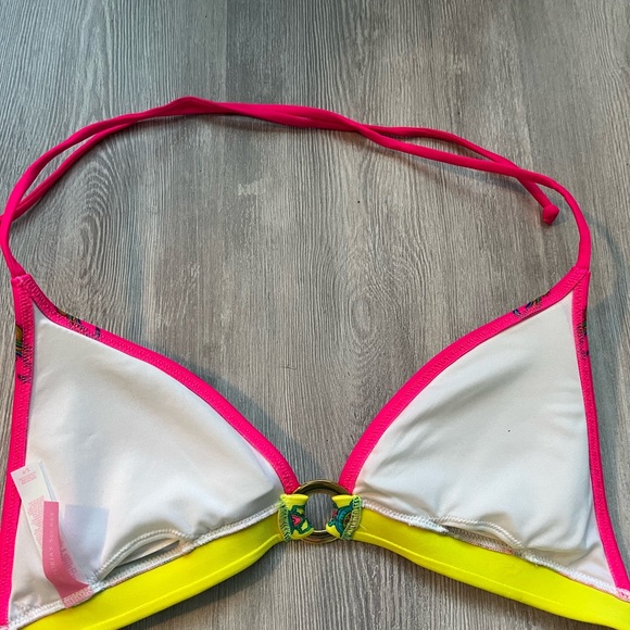 Victoria’s Secret small neon paisley halter bikini top - Picture 6 of 8